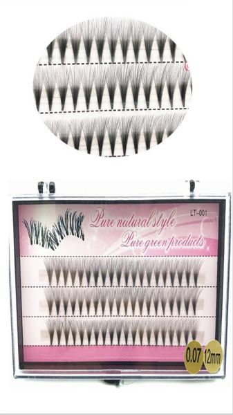 

20d grafting lashes 89101112mm individual eyelashes 007mm 60 clusters flare eyelash makeup black9255279