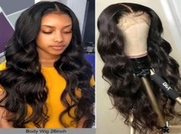 

yyong 30 32 inch 13x6 13x4 lace front human hair wigs for black women remy malaysian body wave 4x4 closure wig low ratio4925948, Black;brown