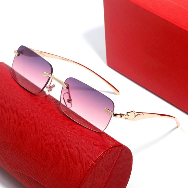 

frameless designer sunglasses for women gradient color lenses delicate and elegant mens sunglasses uv protection, White;black