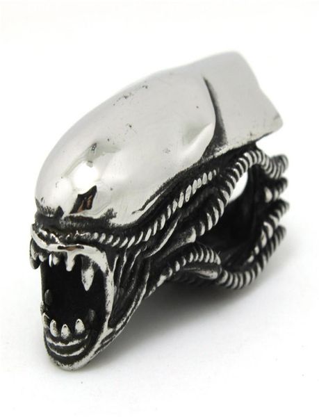 

chewing pendant 316l stainless steel jewelry cool design men boys alien shape pendant3238330, Silver