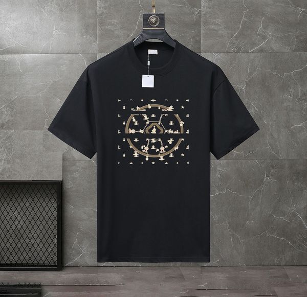

2023 summer men's and women's fashion and leisure brand temperament joker soft cartoon letter printed t-shirt size xs-4xl#am31, White;black
