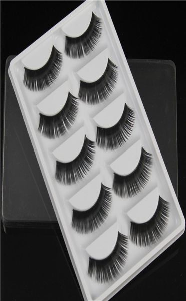 

false eyelashes 5 pairs of fanshaped long thick crisscross black eye hair smokey makeup eye lashes w346619160