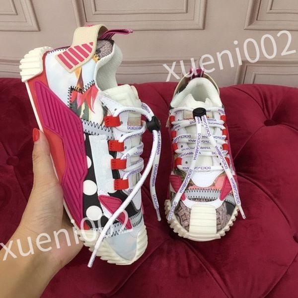 

2023 new luxury casual shoes women designer travel leather lace-up sneaker fashion lady flat running trainers letters woman shoe, Black
