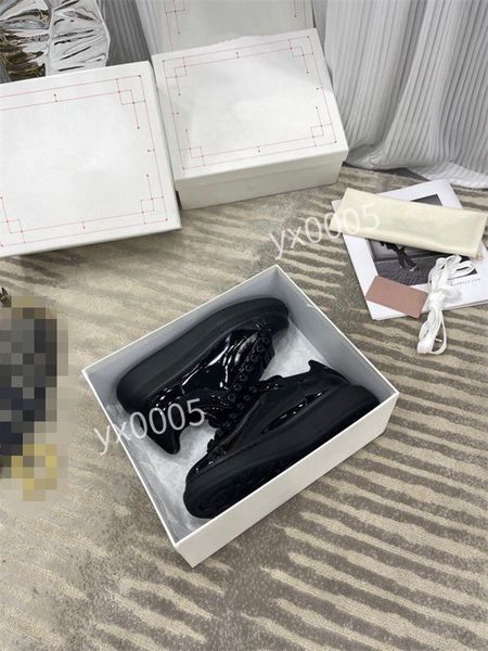 

designer brand women mens quality classics flat sneaker casual shoes leather white letter overlays fashion platfnorm sneakers2023, Black