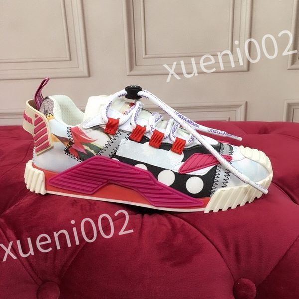 

luxury casual shoes women designer travel leather lace-up sneaker fashion lady flat running trainers letters woman shoe, Black