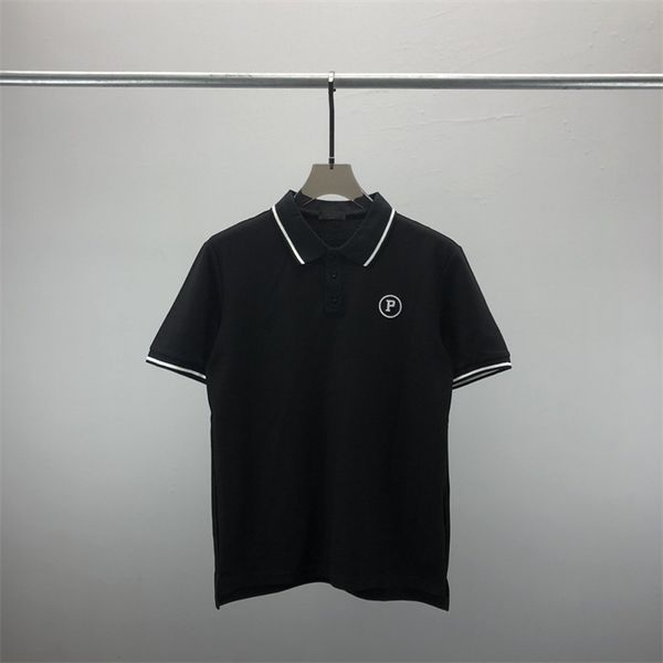 

2 new fashion london england polos shirts mens designers polo shirts high street embroidery printing t shirt men summer cotton casual t-shir, White;black