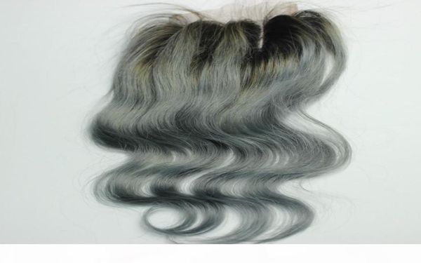 

ombre dark grey 4x4quot lace closure brazilian lace closure 100 human hair grey hair closures for black women8162996, Black;brown