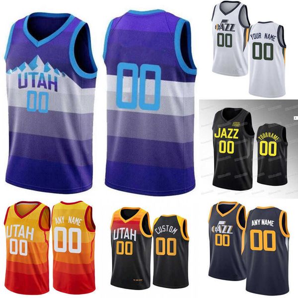 

2023 basketball jerseys mens womens youth utah''jazz''custom 00 clarkson mike 11 conley rudy 22 gay collin 2 sexton 23 l, Black;red