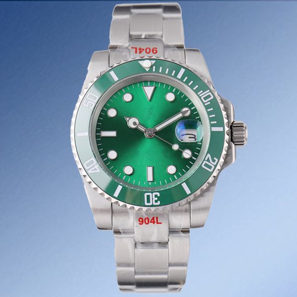 

roex watch aaa automatic mechanical watch 40mm 8215 movement luminous sapphire waterproof sports self-wind wristwatches montre green bezel g, Slivery;brown