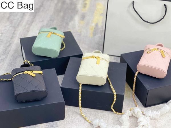 

cc bag 9a wholesale designer handbag shoulder chain bag mini purse cigarette zipper case cross bag socialite girlies bags womens crossbody f, White