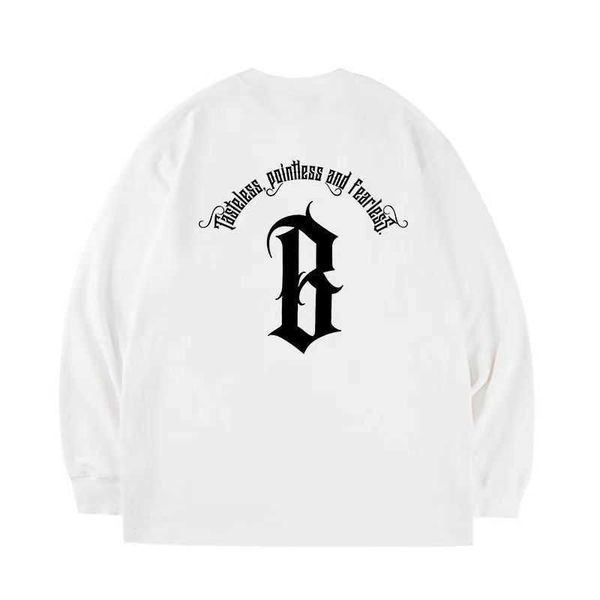 

street high autumn american knit sweater crew neck back print long sleeve men's hoodies sweatshirts ar, Black