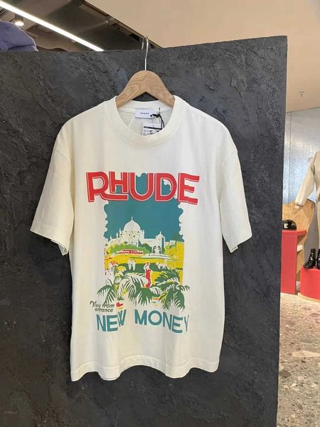 

rhude t shirt rhude shirts summer mens tshirt casual rhude shirt for men short sleeved womens rhude designers for rhude tshirt designer, White;black