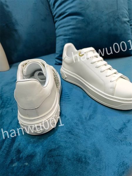 

luxury fashion quality womens genuine leather platform shoes womens outdoor mens designer casual trainers sneakers, Black