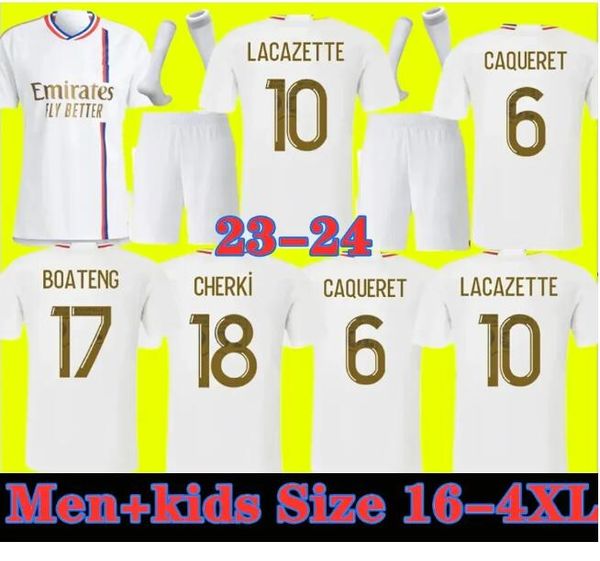 

soccer jersey fans player 23 24 maillot 2023 2024 digital fourth football shirts toko ekambi cherki aouar home lyon dembele tolisso sizes 16, Black;yellow