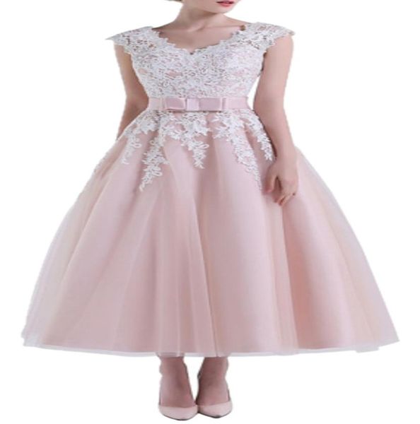 

fashionable short white and blush lace a line wedding dress v neck party gowns tulle sash cap sleeve bridal open back tea length2754101