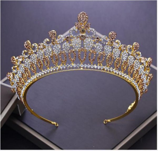 

european retro queen baroque golden crown european and american bridal crown luxury air court accessories factory direct 2483102, Silver