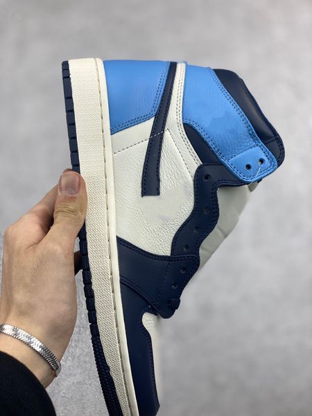 

2023 streetwear 1s unc basketball shoes 1 high og obsidian-university blue sail designer sneakers for men women