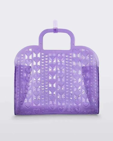 

2023 new jelly bag woven women's bag vegetable basket bag hollow holly club 230607