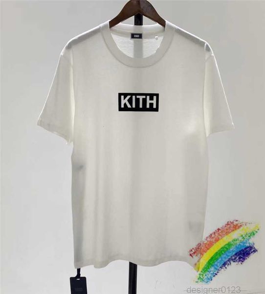 

white black kith box t shirt men women 1 1 t-shirt streetwear tees