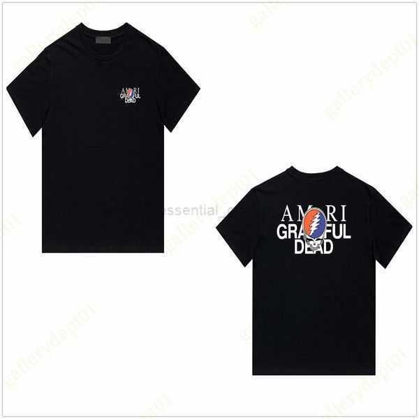 

men tshirts designer clothes t shirt cashew flower pentagram graphic tassel letters oversized fit t-shirt eagle smudged soaring wagle casual, White;black