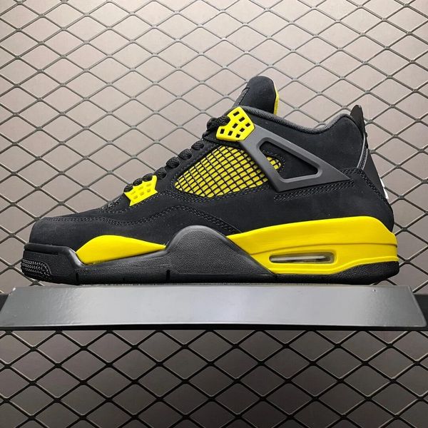 

classical men women shoes og jumpman 4s basketball black little yellow outdoor sneaker trainers iv designer sports sneakers size us5.5-13 sh