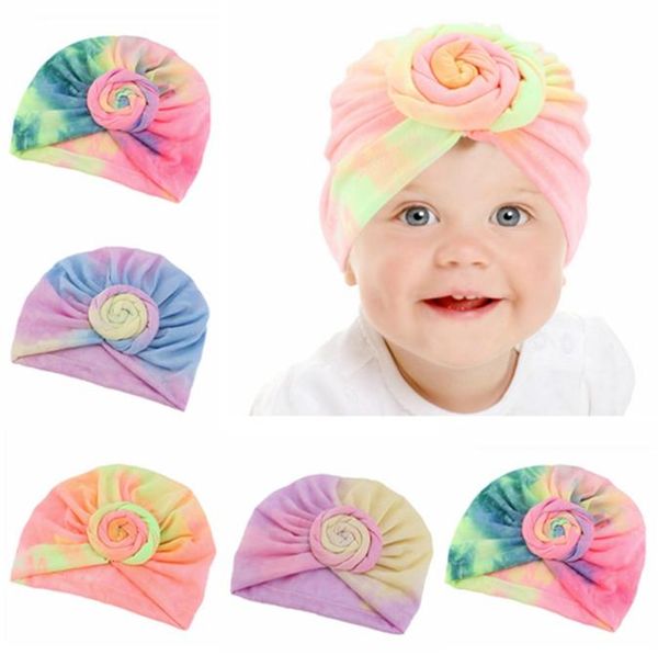 

baby turban hat gradient toddler knot caps elastic girls hairbands turban kids head wraps baby headwear hair accessories hha14409656301, Slivery;white