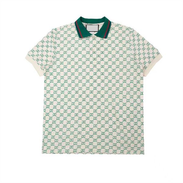 

designer 2023 mens basic business polos t shirt fashion france brand men's t-shirts embroidered armbands letter badges polo shirt short, White;black