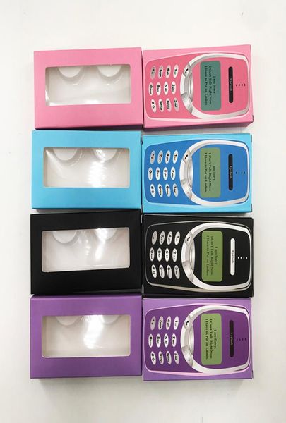 

new arrival phone paper eyelash packaging box 3d 5d 25mm mink eyelashes custom private label packaging box1467065