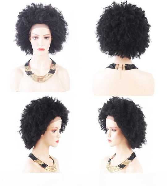 

afro kinky curly full lace human hair wigs short brazilian virgin hair curly full lace human hair wigs 1230 inch8522063, Black;brown