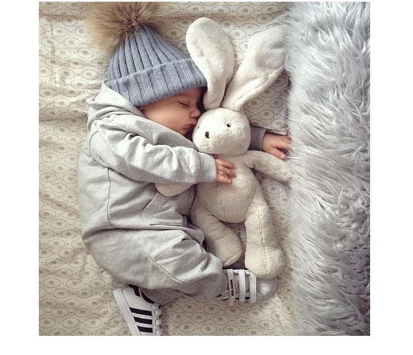 

infant baby boy girl mom winter knit warm soft beanie hat hairball cap for children family matching c jllctu7586941