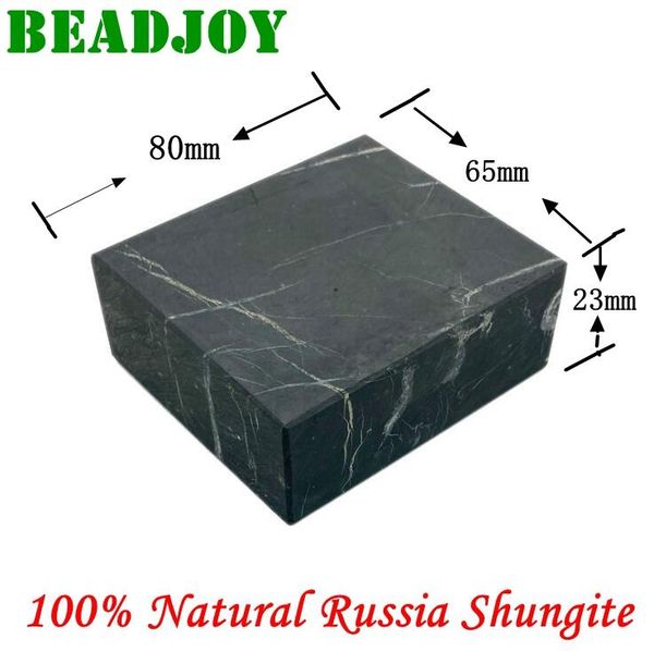 

crystal 1pcs russia shungite stone brick 80x65x23mm cube,contains carbon fullerene,authentic karelian shungite stone energy balance