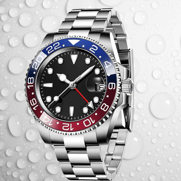 

mens watches automatic aaa watch mechanical designer 904l all stainless steel ceramic watch folding buckle waterproof super bright sapphire, Slivery;brown
