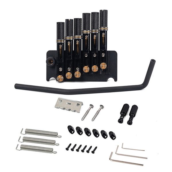 

6 string headless guitar tremolo bridge system tailpiece brass saddle