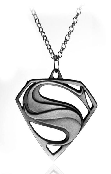 

2021 new gift unisex039s men alloy stainless steel superman pendant necklace chain4635392, Silver