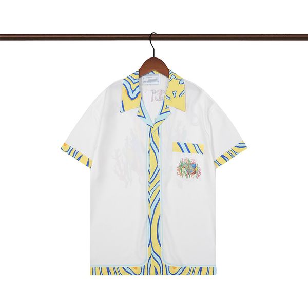 

summer mens shirts flower fashion designer men casual short sleeve hawaiian beach single breasted shirt button lapel cardigan cotton blouse, White;black