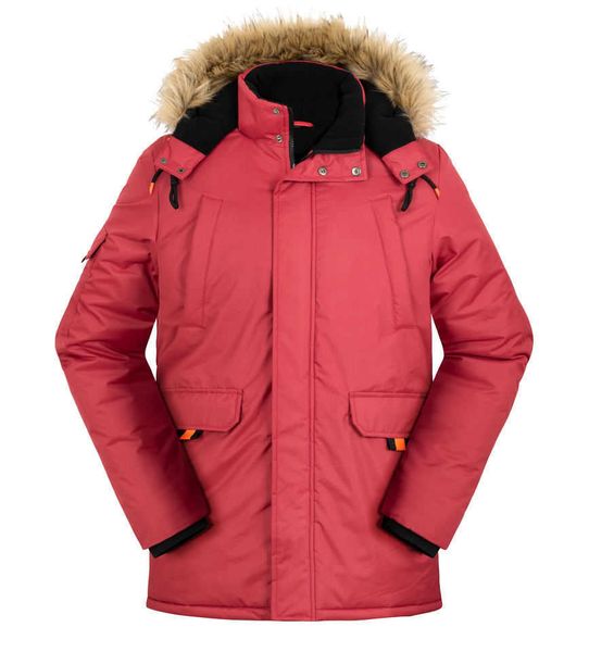 

down winter jacket hooded sweater thickened padded jacket with zipper thickened men's jacket with ysi, Black