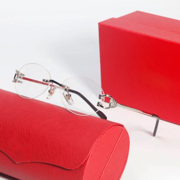 

fashion sunglasses designer sunglasses mens oval glasses multiple color lenses select women glasses metal leg rimless american sun god male, White;black