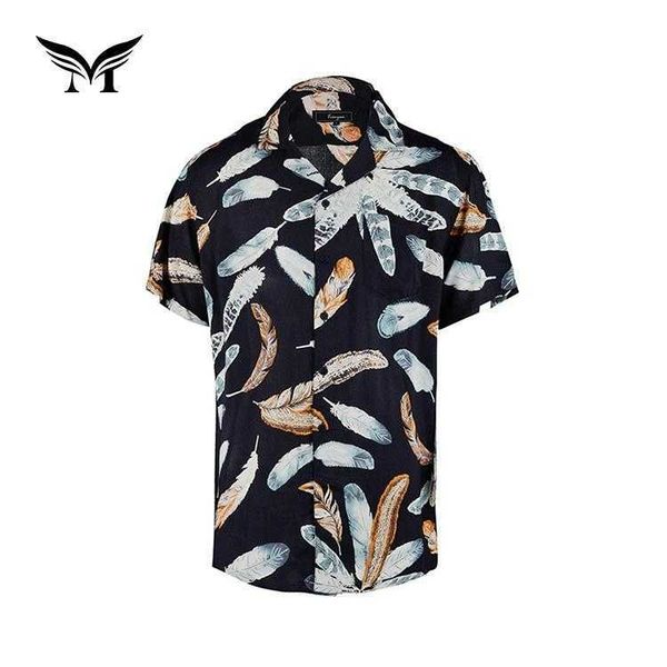 

supplier custom factory art rayon hawaiian printing short sleeve floral shirt for men ypd, White;black