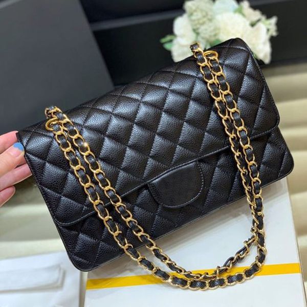 

7a classic flap chain shoulder bag designer women crossbody luxury caviar grain sheepskin leather fashion handbag bags
