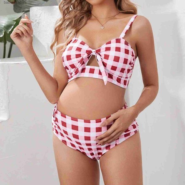 

maternity swimwears pregnant plaid beachwear maternity plaid print swimwear bathing beach swimsuit suits maternity pregnancy bikini swimwear, White