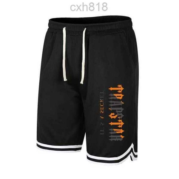 

men's shorts trapstar sport shorts men sportswear beach bottoms summer fitness fastdrying loose basketball jogging short pants mesh q86, White;black