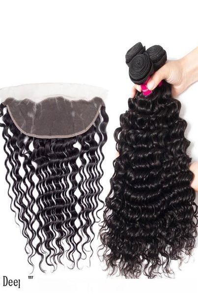 

c 9a brazilian human hair bundles with closure 4x4 lace closure or 13x4 ear to ear lace frontal human hair bundles with closure ha5339081, Black;brown