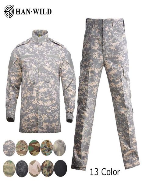 

men army uniform tactical suit tactical jacket sets special forces combat shirt coat pant set camo militar soldier clothes 13color9160728, Black;green