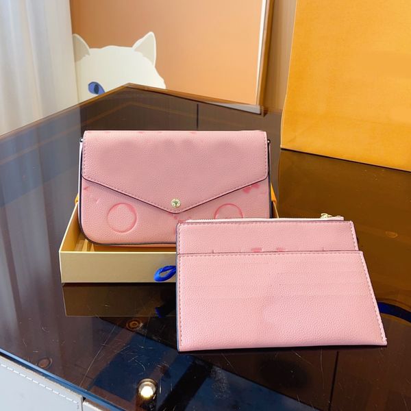 

triple bag chains designer brand bags luxury handbags cross body fashion shoulder bag women letter purse phone wallet stars