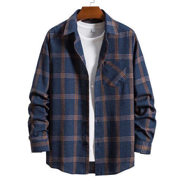 

men's long sleeve thick flannel shirt jacket aw diomound cutting pockets men's shirt vkd, White;black
