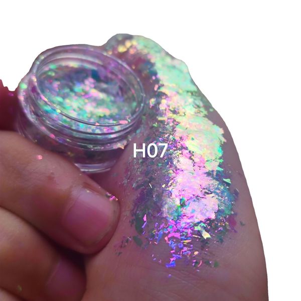 

glitter polarized chameleon nail flakes iridescent sequin eyeshadow body makeup holographic laser colorful nail sequins 0.2g