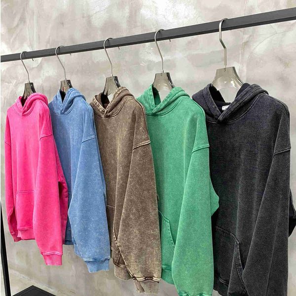 

new arrive custom heavy weight vintage wash hoodie mens acid plus size men's sweatshirt, Black