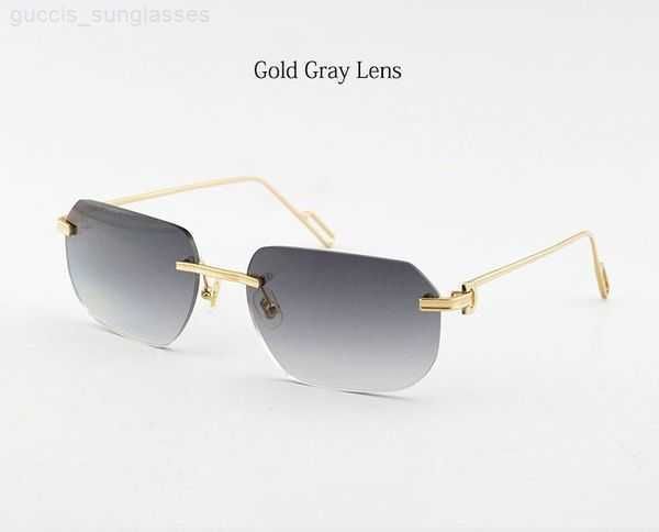 

designer sunglasses women fashion metal sunglasses uv400 protection rimless 18k gold male and female sun glasses shield retro design eyeglas, White;black