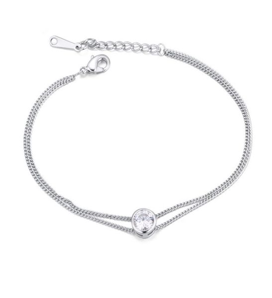 

arrival charm cubic zirconia tennis bracelets for women chain link charm bracelet femme gift jewelry2661602, Golden;silver
