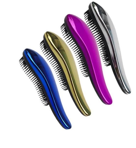 

no static hair brush shinning detangling massage hair comb plastic hair extension tools head massager antistatic comb2090080, Silver